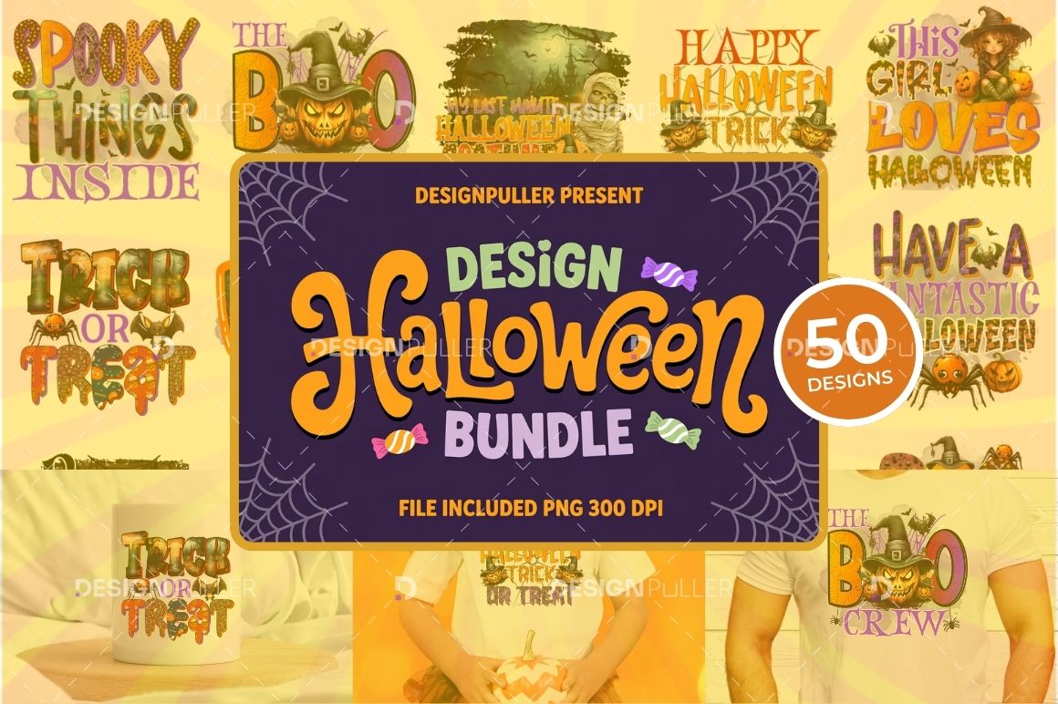 Halloween Design Bundle – 50 Designs