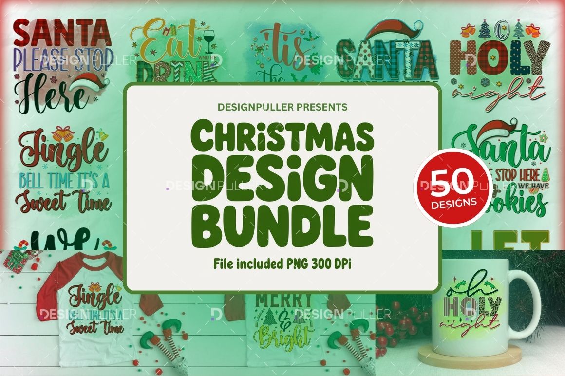 Christmas Design Bundle - 50 Designs