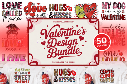 Valentine's Day  Design Bundle - 50 Designs