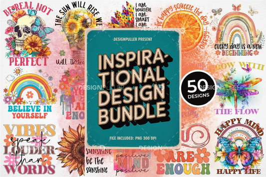 Inspirational  Design Bundle - 50 Designs