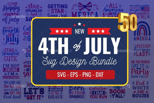 Fourth of July Design Bundle - 50 Designs