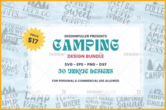 Camping Design Bundle - 50 Designs