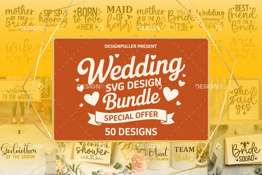 Wedding Design Bundle - 50 Designs