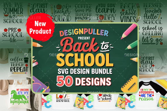 Back to School Design Bundle - 50 Designs