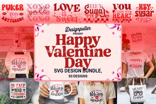 Valentine's Day Design Bundle - 50 Designs