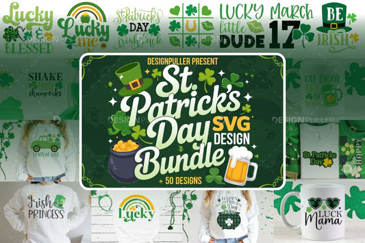St. Patrick's Day Design Bundle - 50 Designs