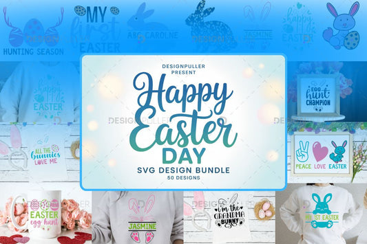 Happy Easter Design Bundle - 50 Designs