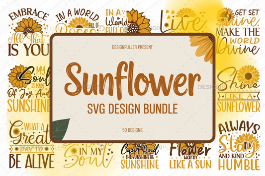 Sunflower Design Bundle - 50 Designs
