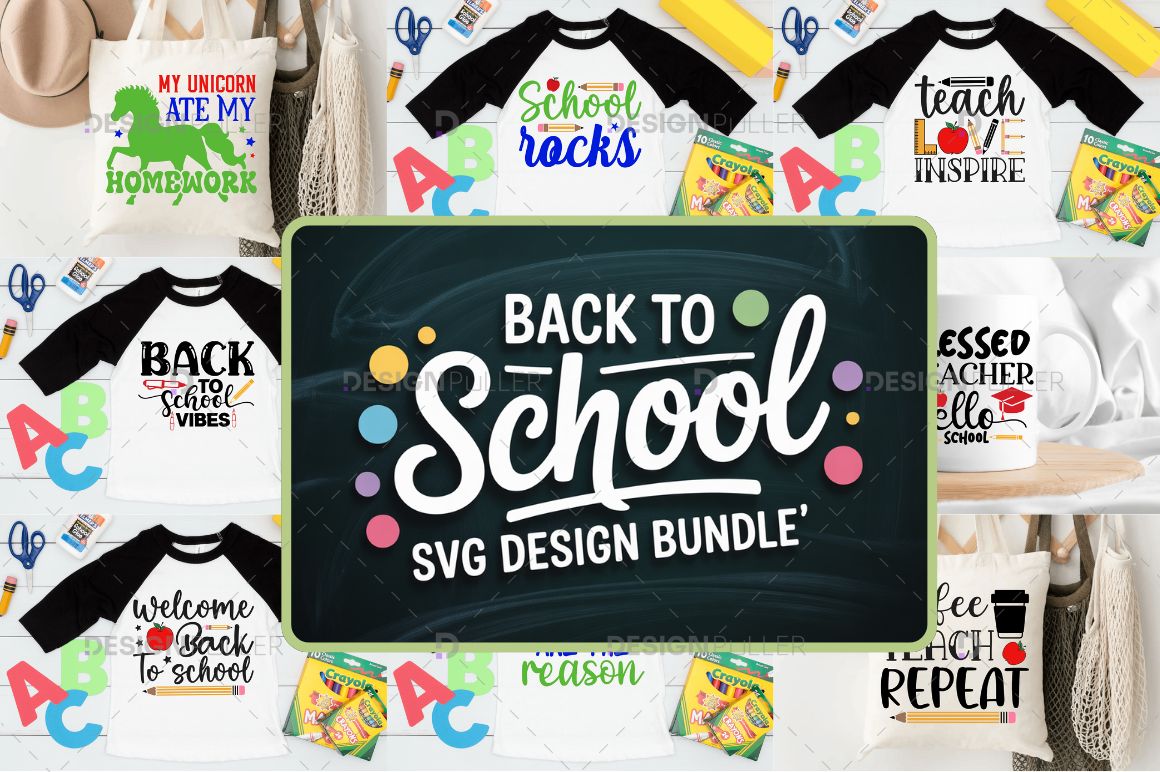 Back to School Design Bundle - 50 Designs