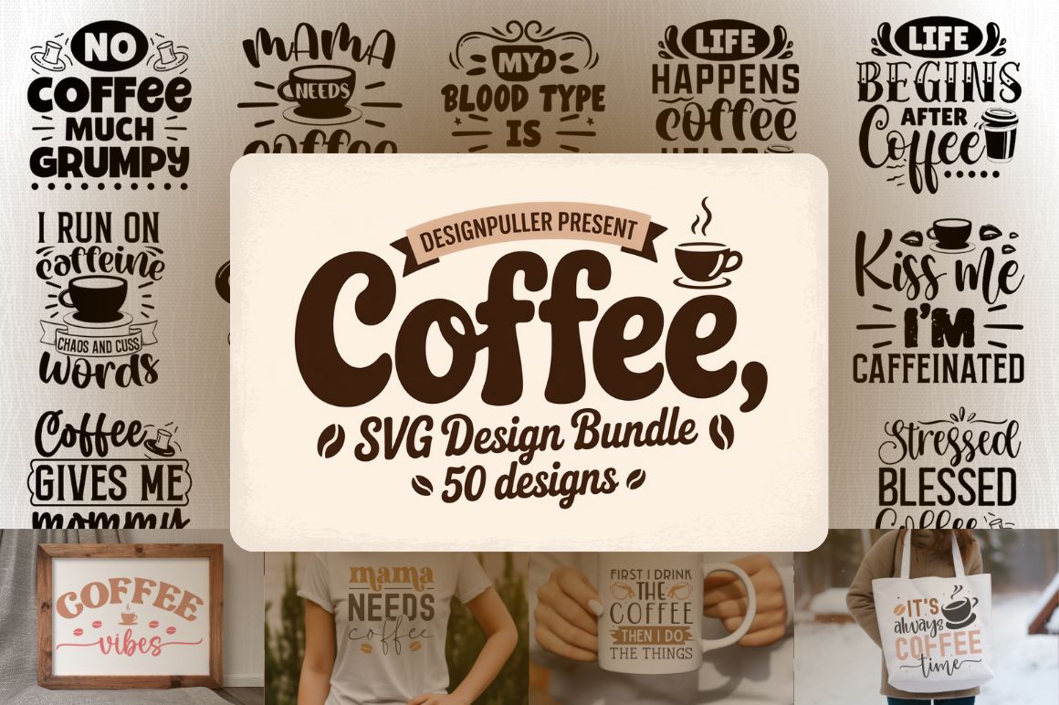 Coffee Design Bundle - 50 Designs