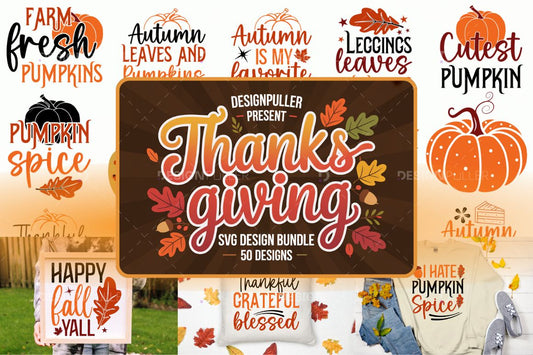 Thanksgiving Design Bundle - 50 Designs