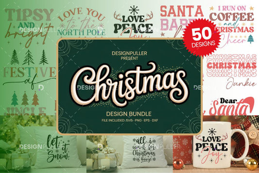 Christmas Design Bundle - 50 Designs