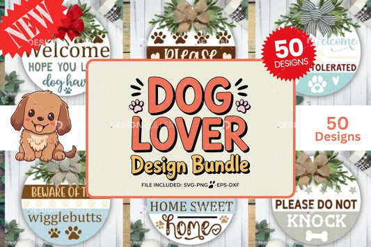 Dog Lover Design Bundle - 50 Designs