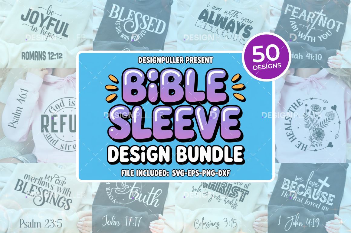 Bible Sleeve Design Bundle – 50 Designs