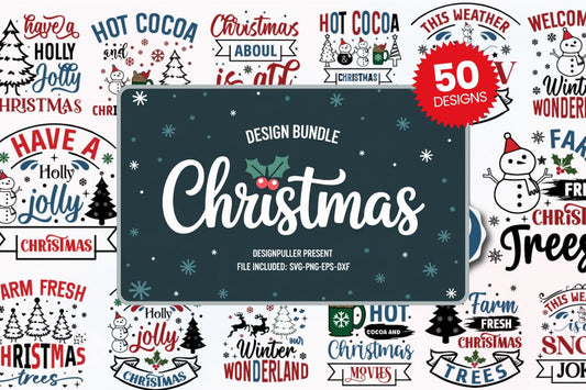 Classic Christmas Design Bundle - 50 Designs