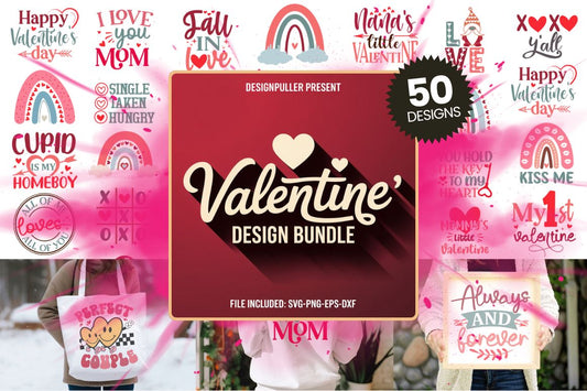 Valentine's Day Design Bundle - 50 Designs