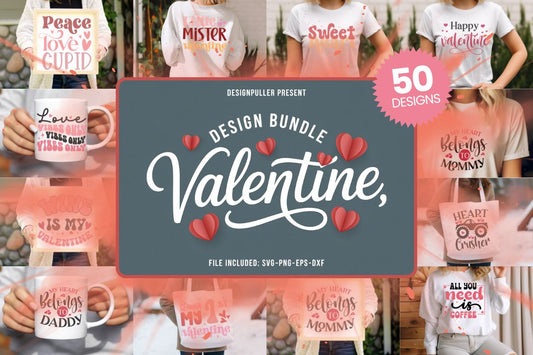 Valentine's Day Design Bundle - 50 Designs