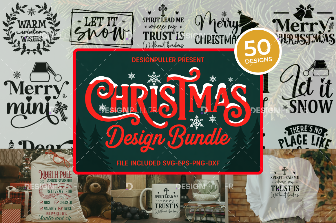 Christmas Design Bundle - 50 Designs