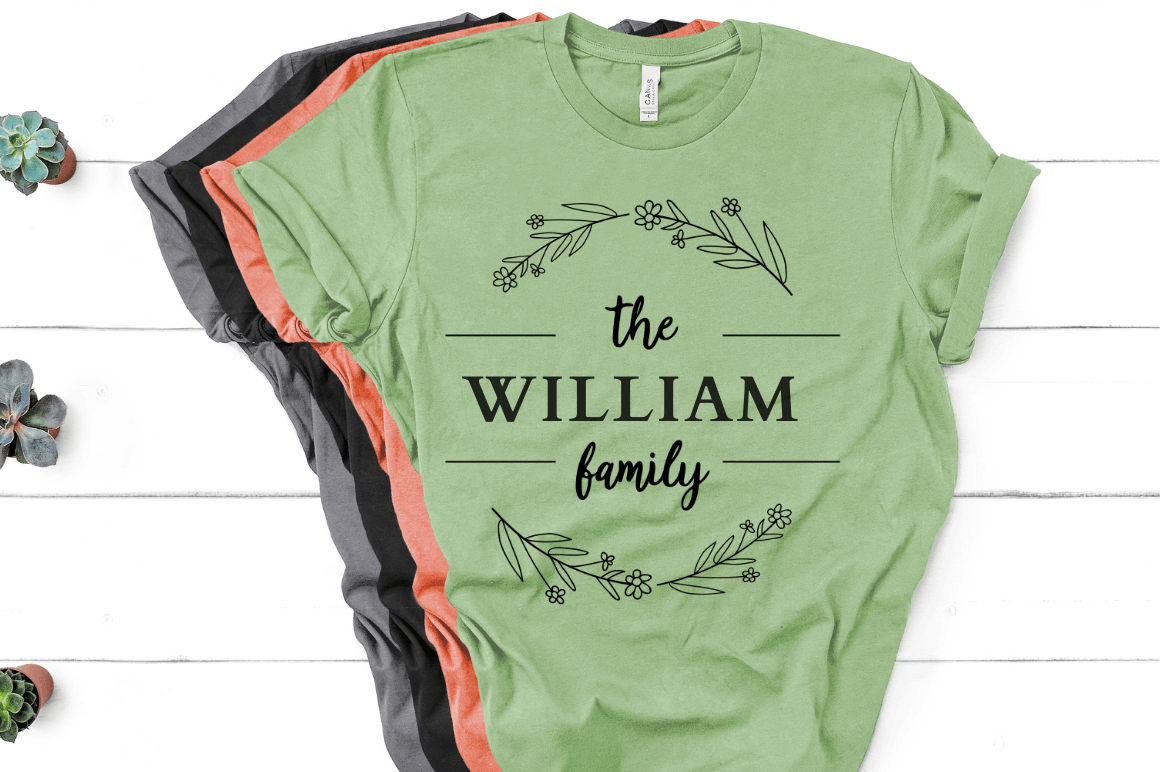 Botanical Family Frame  SVG Bundle