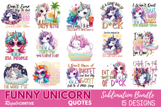 Funny Unicorn Jokes Sublimation Bundle