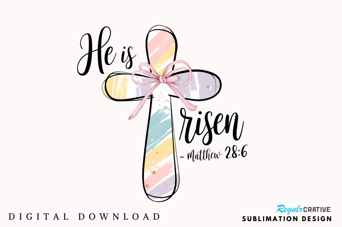 Pastel Brushstroke Easter Day PNG Sublimation Bundle