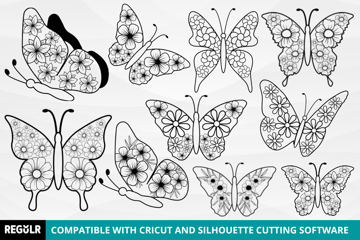 Layer Paper Cut Butterfly SVG Bundle