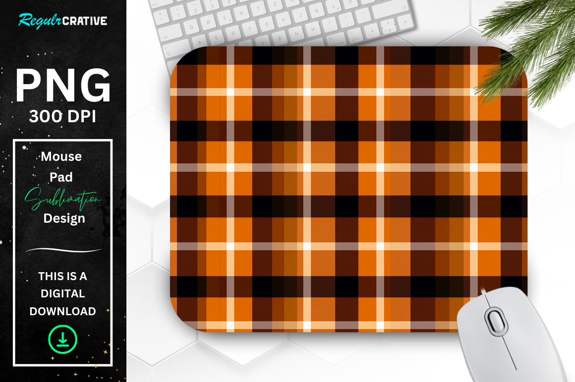 Thanksgiving Plaid Pattern Mouse Pad Bundle