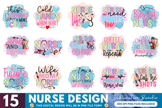 Nurse Quotes Sublimation Bundle