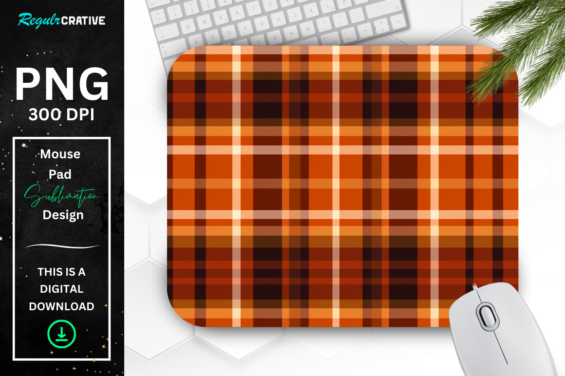 Thanksgiving Plaid Pattern Mouse Pad Bundle