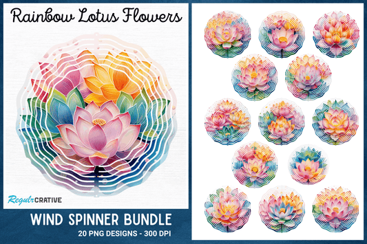 &nbsp;Rainbow Elm Trees Wind Spinner Bundle