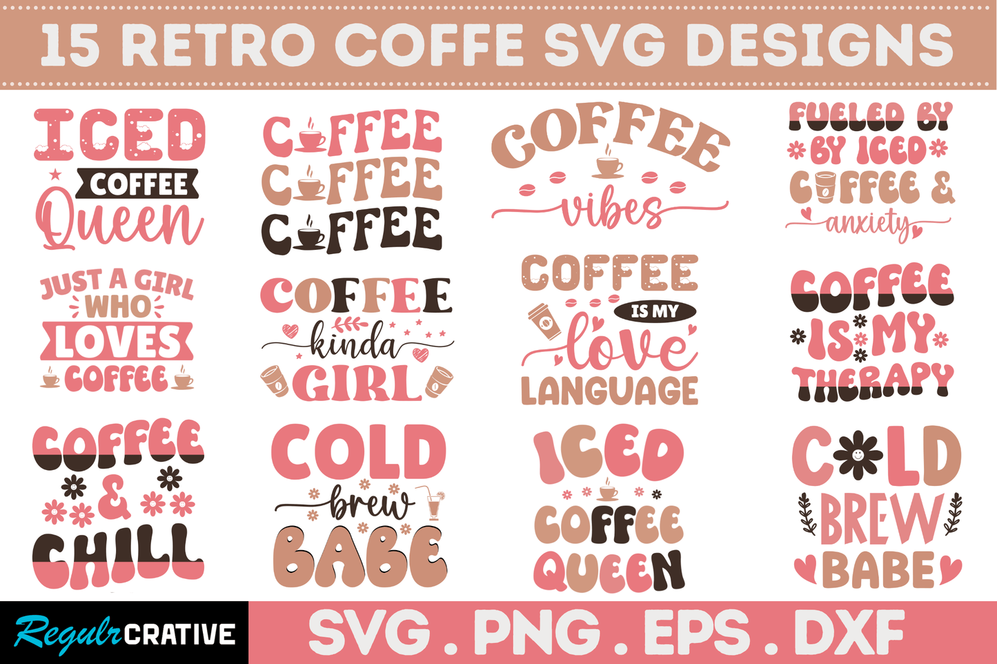 Retro Coffee SVG Bundle