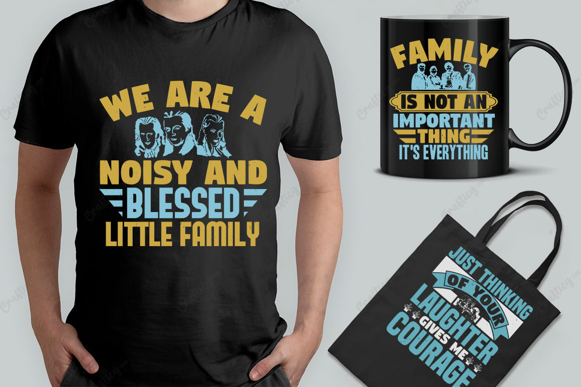 15 Editable Family T-Shirt Designs Bundle-Vol:2