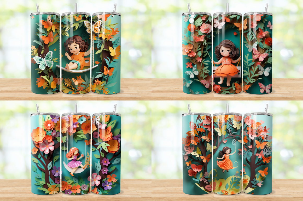 3D Swing Under Tree Tumbler