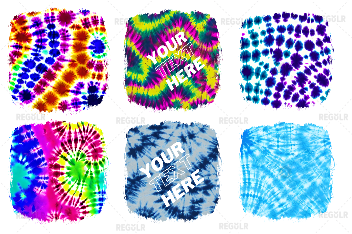 Tie Dye Sublimation Background Bundle