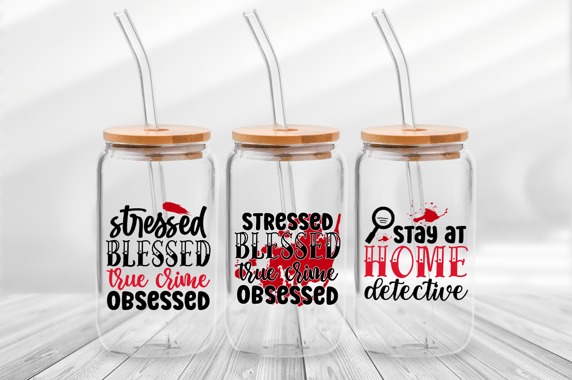 True Crime Wrap Libbey Glass SVG Bundle