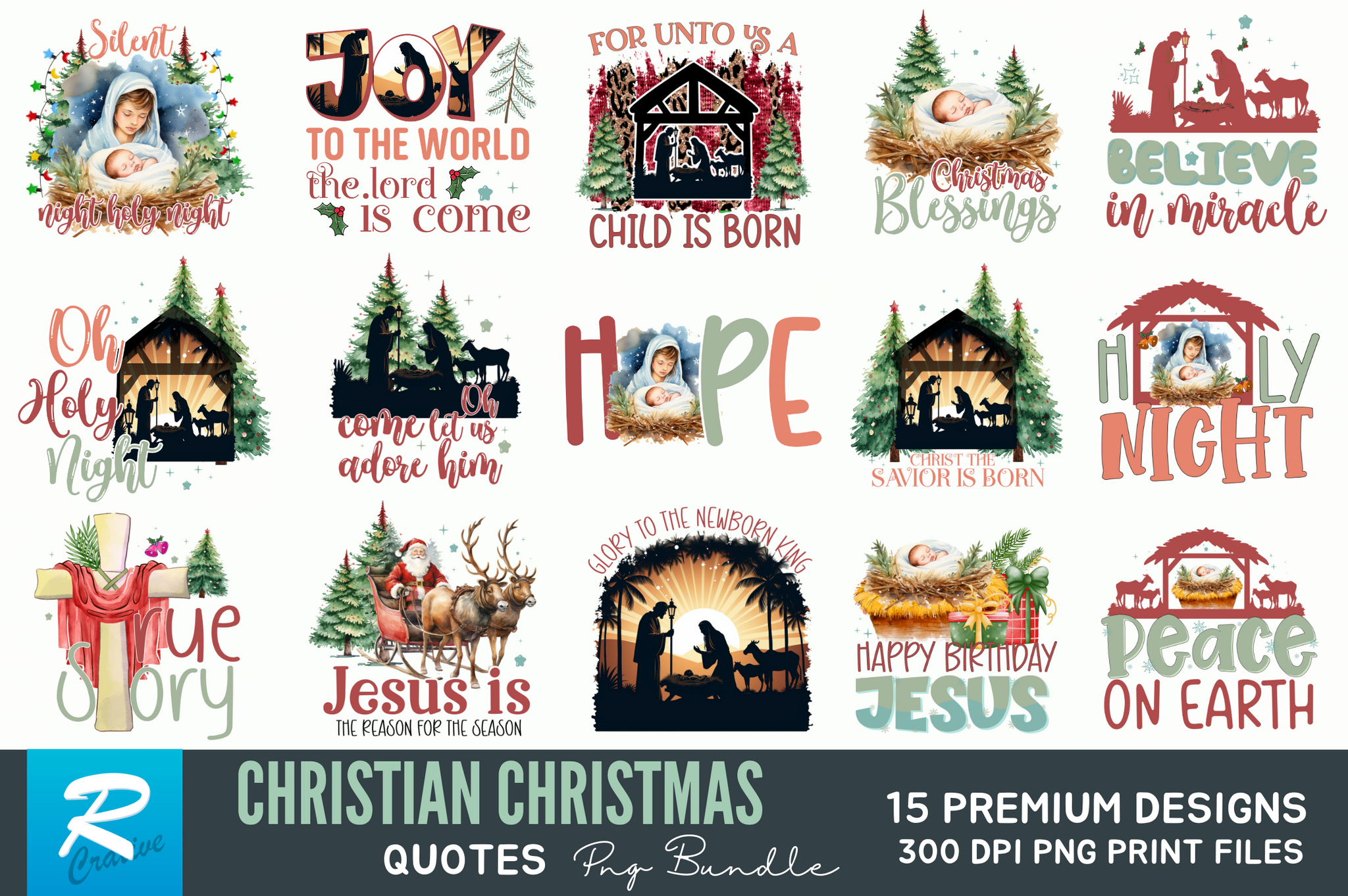 Christian Christmas Sublimation Bundle
