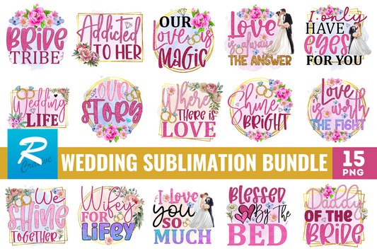 Bride Wedding Sublimation Bundle