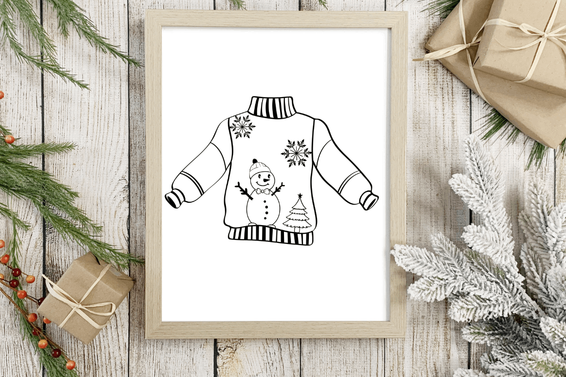 Christmas Ugly Sweater Ornament Bundle