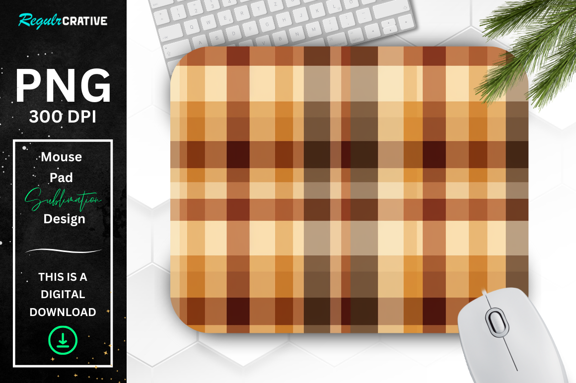 Thanksgiving Plaid Pattern Mouse Pad Bundle