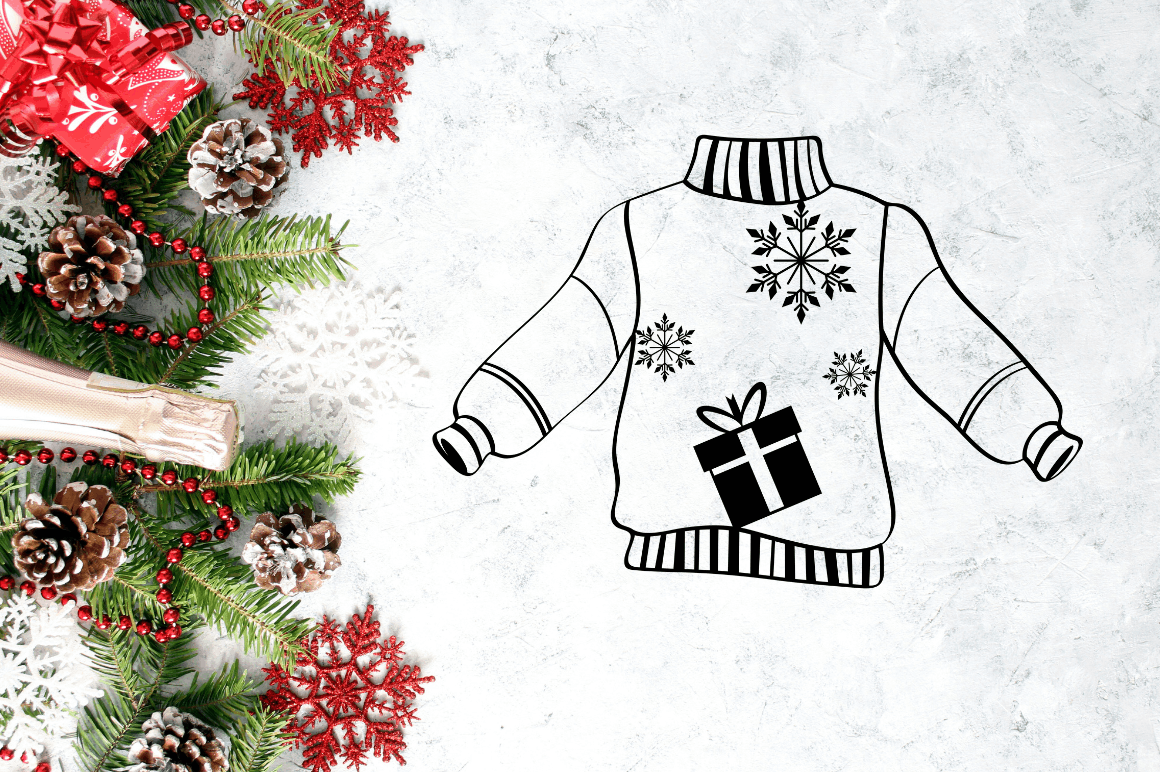 Christmas Ugly Sweater Ornament Bundle