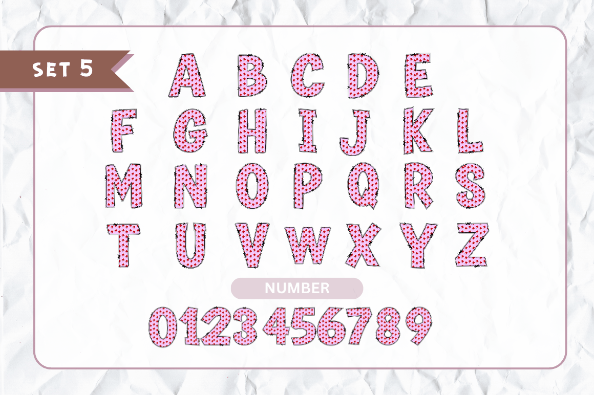 Medical Doodle Alphabet Bundle with Hand Drawn Clipart
