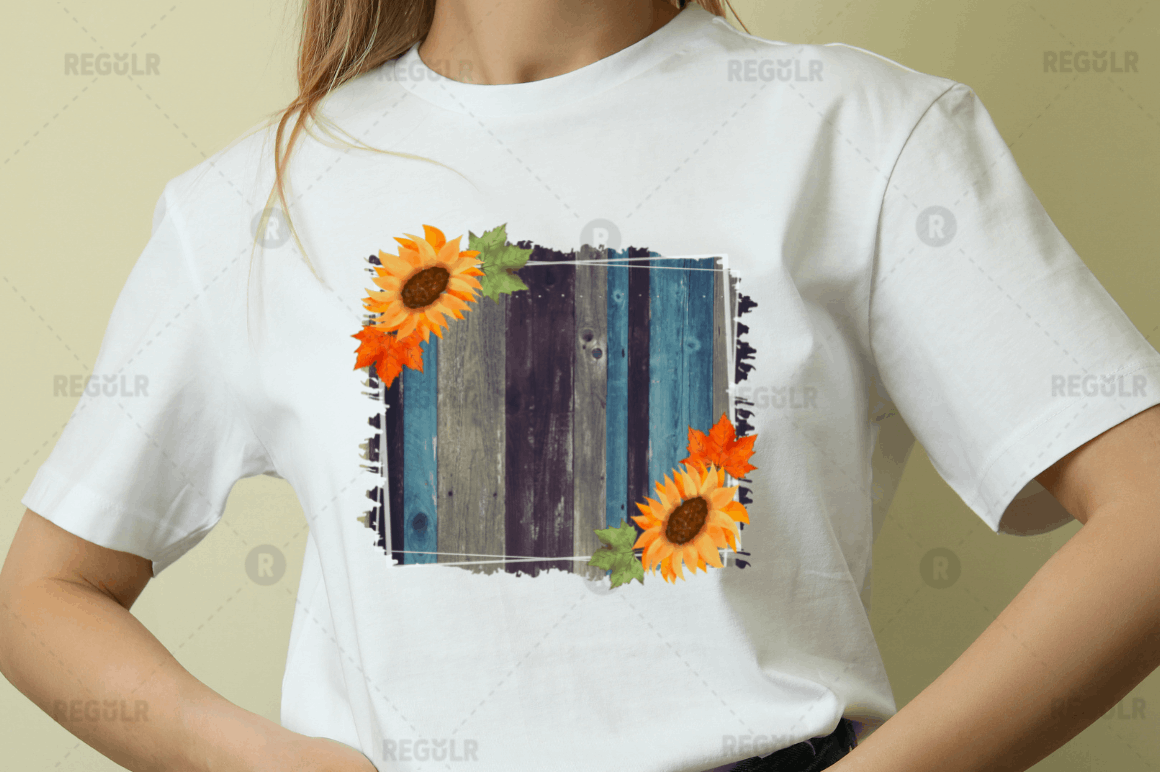 Fall Sunflowers Sublimation Background bundle