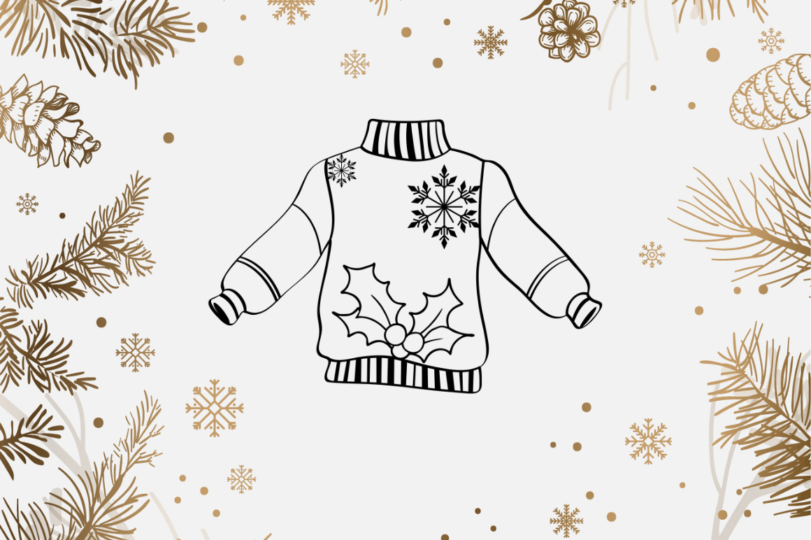 Christmas Ugly Sweater Ornament Bundle