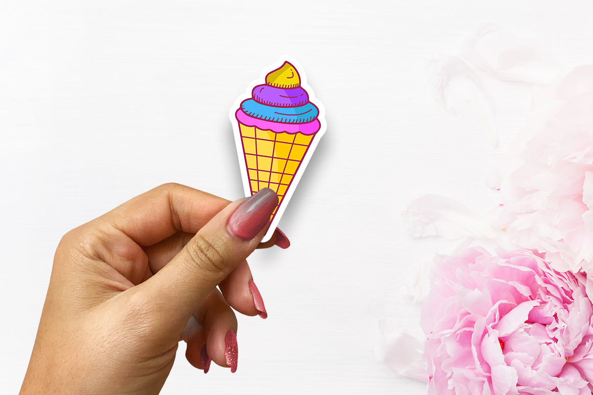 Cute Ice Cream Sticker Svg Bundle