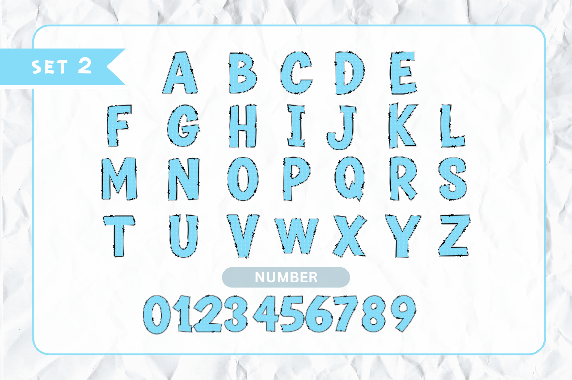 Medical Doodle Alphabet Bundle with Hand Drawn Clipart