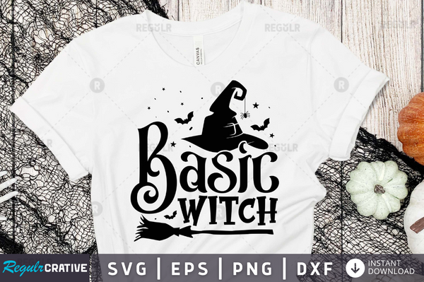 Basic witch Svg Designs Silhouette Cut Files