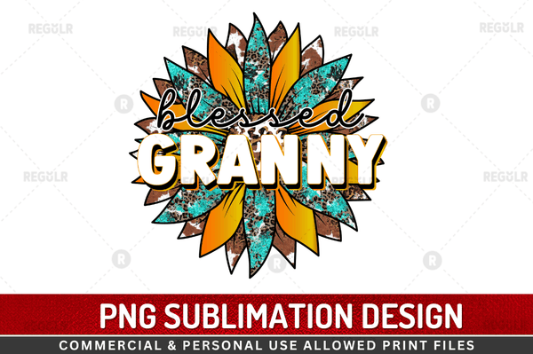 Blessed granny Sublimation Design Downloads, PNG Transparent