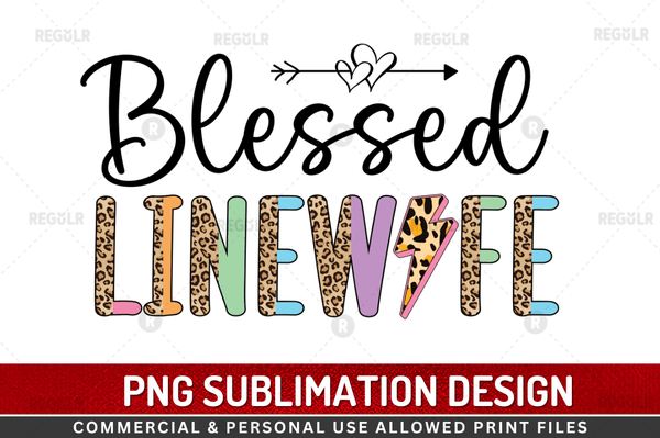 Blessed line wife  Sublimation Design Downloads, PNG Transparent