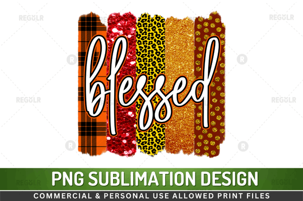 Blessed Sublimation Design PNG File