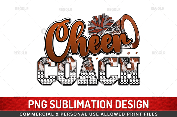 Cheer coach Sublimation Design PNG File